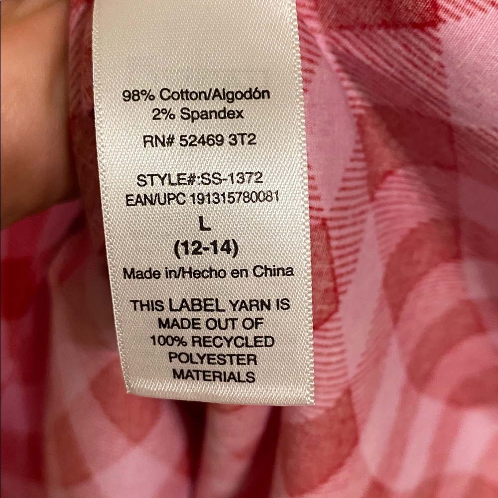 EUC Scoop Women's Side Knot Poplin Midi Shirt Dress Size Large 12-14 w/Pockets - Picture 12 of 13